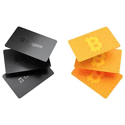 Криптогаманці Tangem Wallet Family Pack — 2 набори по 3 картки Black + Bitcoin