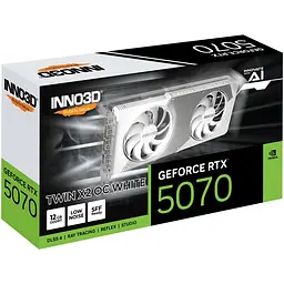 GeForce RTX5070 Inno3D TWIN X2 OC WHITE, 12GB GDDR7, 192bit, PCI Express 5.0 - мініатюра 8