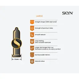 Презервативи безлатексні Skyn Large XL - мініатюра 2