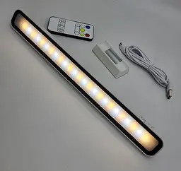 Акумуляторна LED лампа 36W світильник з магнітом USB зарядка ліхтар 32см з пультом 1600mAh - мініатюра 3