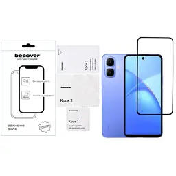 Скло захисне BeCover Infinix Smart 10 (X6725) Black (714757) - миниатюра 2