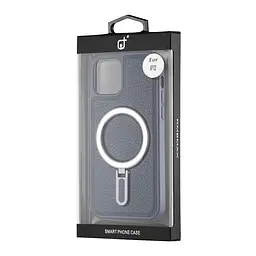 Чохол Jinduka Leather Ringo iPhone 12 Blue - мініатюра 2