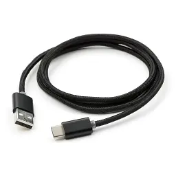 Дата кабель USB 2.0 AM to USB-C 1.0m LED black Vinga (VCPDCTCLED1BK) - мініатюра 3