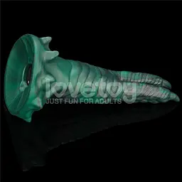 Вібратор Lovetoy Double-Claw Savage Charm 19.4 см зелений - мініатюра 9