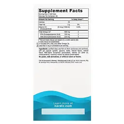Жирні кислоти Nordic Naturals Omega-3D, 120 капсул - Лимон - мініатюра 3