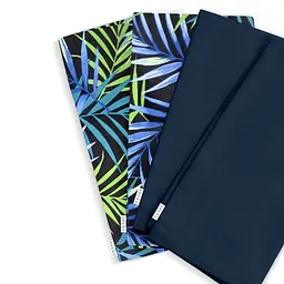 Набір із 4-х серветок 35х35 TROPICAL & DARK BLUE SATIN COSAS (4822052067475)