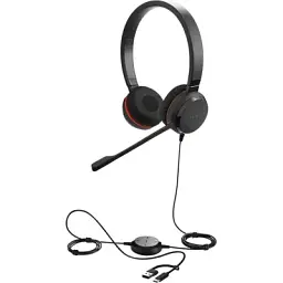 Навушники Jabra Evolve 30 II MS USB Type-C/Type-A Stereo Black (5399-823-369) - мініатюра 2