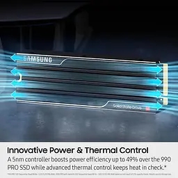 Накопичувач SSD Samsung M.2 2TB PCIe 5.0 9100PRO+ радіатор teh0024706 - мініатюра 7