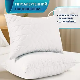 Набір подушок 2 шт 50х70 Breeze стебаний чохол на блискавці (8-35955*001) - мініатюра 1