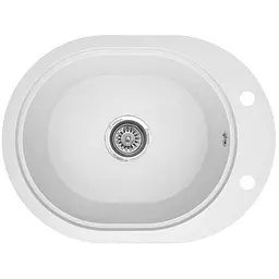 Мийка кухонна Valetti 61N гранітна 560х430 мм біла - мініатюра 4