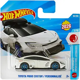 Базова машинка Hot Wheels HW J-Imports 2026 Toyota Prius Custom біла (5785) JJH37-N521