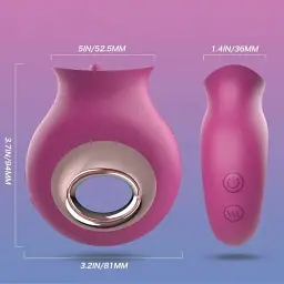 Вібратор-язичок I’MCUM Lick Me 9 режимів Бургунді (IM-KST214-1) - мініатюра 3