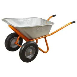 Тачка будівельна Flora двоколісна 100 л 320 кг колесо 15" (з 5 частин) (5056714)