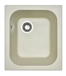 Кухонна мийка Adamant COMPACTA ivory 430x500x200 мм, без крила 43 см