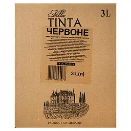 Вино Villa Tinta, червоне, напівсолодке, 11-12%, 3 л (8000019387891) - мініатюра 4