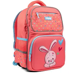 Рюкзак шкільний напівкаркасний 1 Вересня S-105 Pretty кораловий