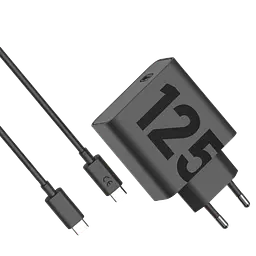 Зарядний пристрій Motorola 125W GaN USB + кабель 1 m (SJMC1252) чорний