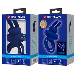 Ерекційне кільце з вібрацією PRETTY LOVE Powerful ring, 10 vibration functions PRETTY LOVE BI-210206-3 100226 - мініатюра 4