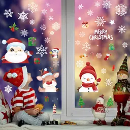 Набір новорічних наклейок на вікно Happy New Year 3 9124 20×30 см 8 аркушів - мініатюра 3