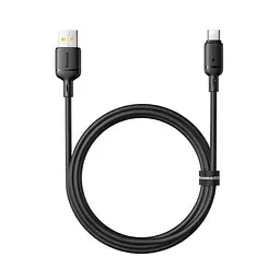 USB кабель Baseus Silky Series USB to Type-C 3A 1m чорний P10377703113-02
