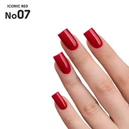 Гель-лак для нігтів 07 Iconic Red Shelly 12 мл - мініатюра 3