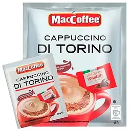 Напій кавовий Maccoffee Cappuccino di Torino 3в1 з темним шоколадом 20*25 г