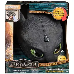Інтерактивна маска Dragons Беззубик з мультфільму Як приборкати дракона чорна (SM66677/6072832) - мініатюра 5