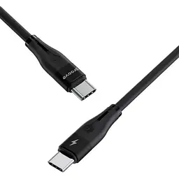 Кабель Proove Soft Silicone USB-C to USB-C 60W 1m Black (CCSO60002201) [130635] - мініатюра 3