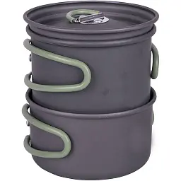 Набір посуду Bo-Camp Explorer Hard Anodized Anthracite/Green 2 предмети (2200240) - мініатюра 7