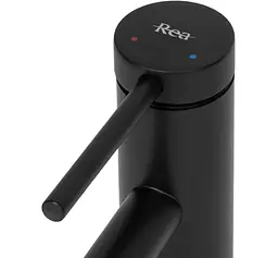 Змішувач для умивальника Rea Foss black matt низький (REA-B5317) - мініатюра 5