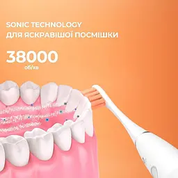 Електрична зубна щітка Oclean Flow S Sonic Electric Toothbrush - біла - мініатюра 9