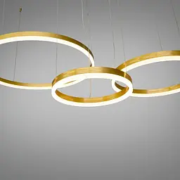 Люстра кільця LED 1029-600+400+300BR - мініатюра 3