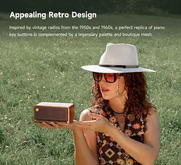 Портативная колонка Bluetooth Edifier EMP-230 Retro Brown - мініатюра 6