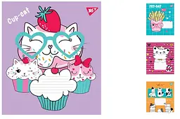 
Зошити учнівські 12 аркушів лінія. 1В Funny animals, 25 шт. в упаковці