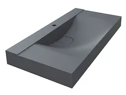 Умивальник Miraggio FLY 1000 GRAY (0001454) Mirasoft, Матовий, Підвісний/Врізний, Сірий