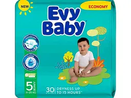 Підгузки EVY BABY 11-25кг 30шт №5 junior twin