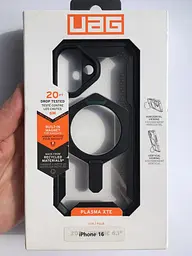 Оригінальний протиударний чохол для iPhone 16 UAG Plasma XTE MagSafe Black 11447611404G з підставкою - мініатюра 2