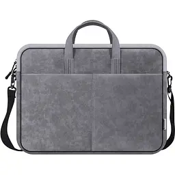 Сумка для ноутбука 15.6'' Defender Solid PU шкіра кишеня сіра