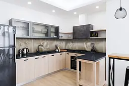 Кухонний фартух Happy Pocket самоклеючий Ренесанс ліпнина ретро наклейка ПВХ бежевий 60х200 см Z180382 - мініатюра 3