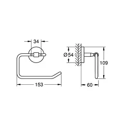Тримач туалетного паперу Grohe QuickFix Start Cosmopolitan 41165000 Хром - мініатюра 2
