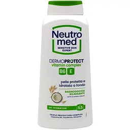 Гель для душу Neutromed Dermoprotect заспокійливий pH 5.5 вівсяне молоко та кокос 600 мл