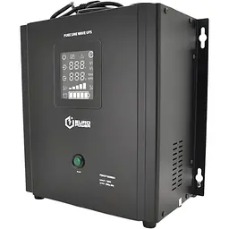 ДБЖ з правильною синусоїдою Europower PSW-EP1500WM24 (1050 Вт) 10 / 20А, настінний, під зовнішню АКБ 24В, Q1