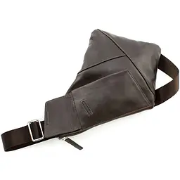 Чоловіча шкіряна сумка-слінг GRANDE PELLE 21х31х1.5 см sum0025497 - мініатюра 5