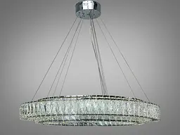 Люстра підвісна LED Diasha 575/800+620HR хром 152 Вт пульт - мініатюра 2