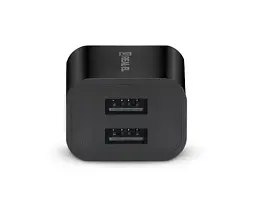 Мережевий зарядний пристрій REAL-EL CH-210 (2USB, 2.1A) Black - мініатюра 5