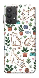 TPU чохол Demsky Cats pattern для Samsung Galaxy A32 (A326B) 5G