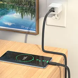 Кабель для заряджання телефонів чорний HOCO X84 Solid Type-C to Type-C 1м charging струм до 3A 60W - мініатюра 3
