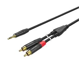 Готовый аудио кабель Mini-Jack 3,5 Stereo — 2xRCA Roxtone PAC-C150-L6 6м - мініатюра 1
