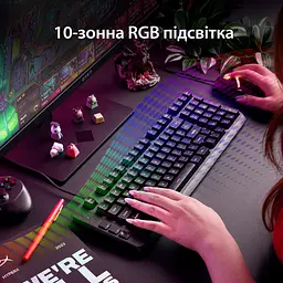 Клавіатура HyperX Eve 1800 USB Black (B7JE0AA) - мініатюра 3