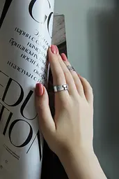 Срібна каблучка (3908) 17.5 - мініатюра 2